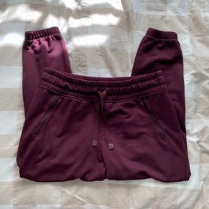 Athleta maroon joggers
